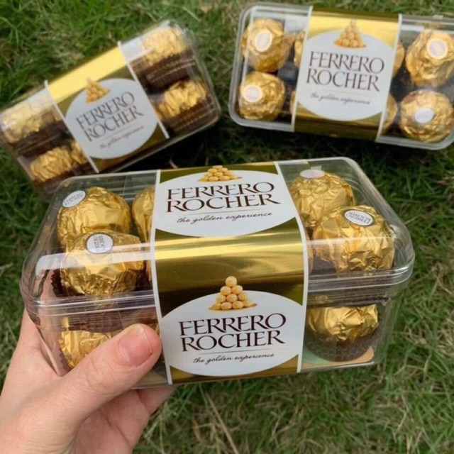 KẸO SOCOLA FERRERO ROCHER của ĐỨC (Hộp 16v, 200g)