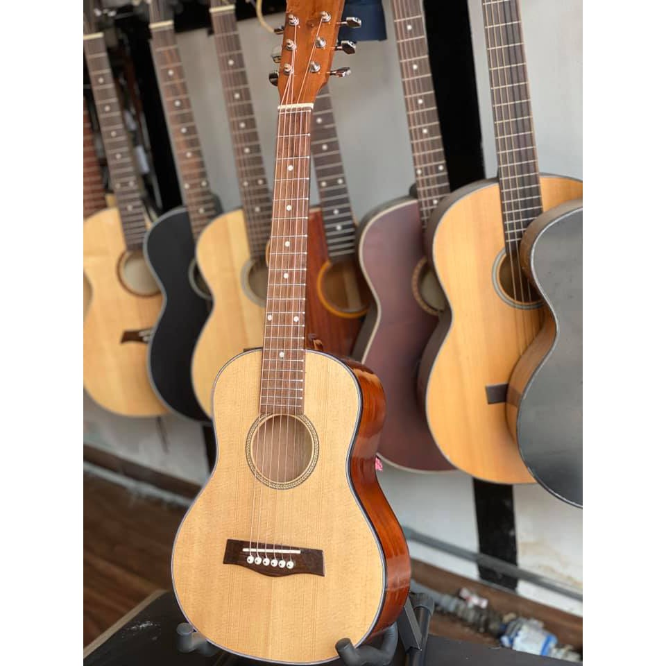Đàn guitar acoustic mini size 1/2 gỗ hồng đào