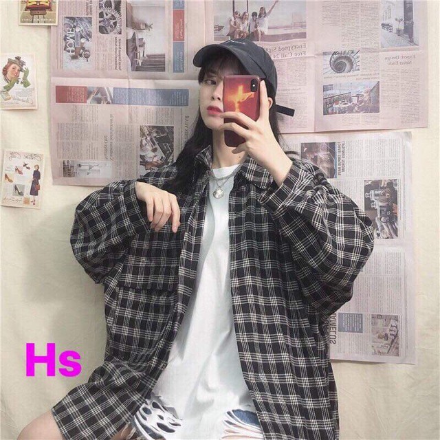 Áo sơ mi ka rô nhỏ túi ngực HSU1(mới) | BigBuy360 - bigbuy360.vn