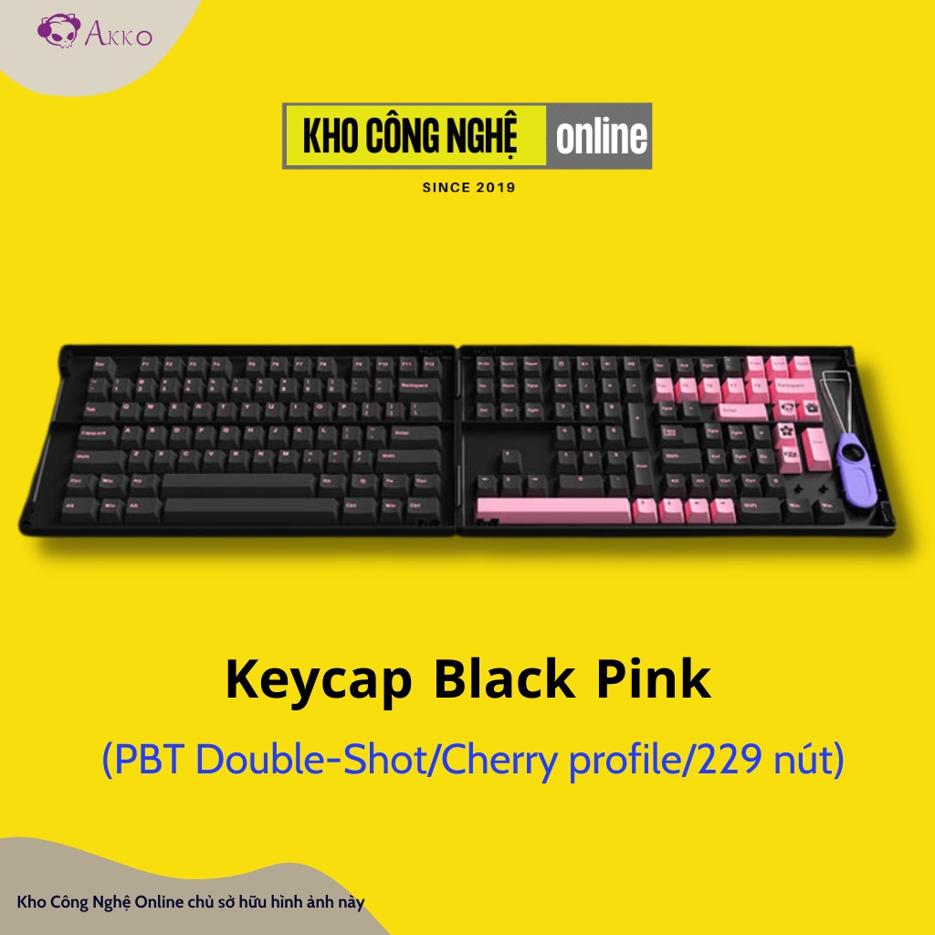 AKKO Keycap set – Black Pink