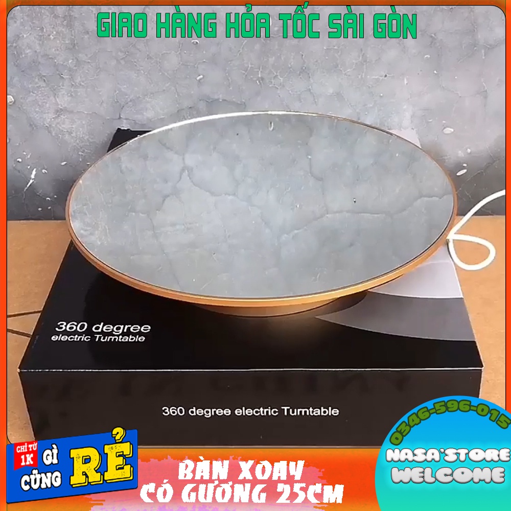 Bàn xoay có gương chuyên chụp ảnh sản phẩm , trưng bày triển lãm đồ dùng nhỏ gọn tiện lợi
