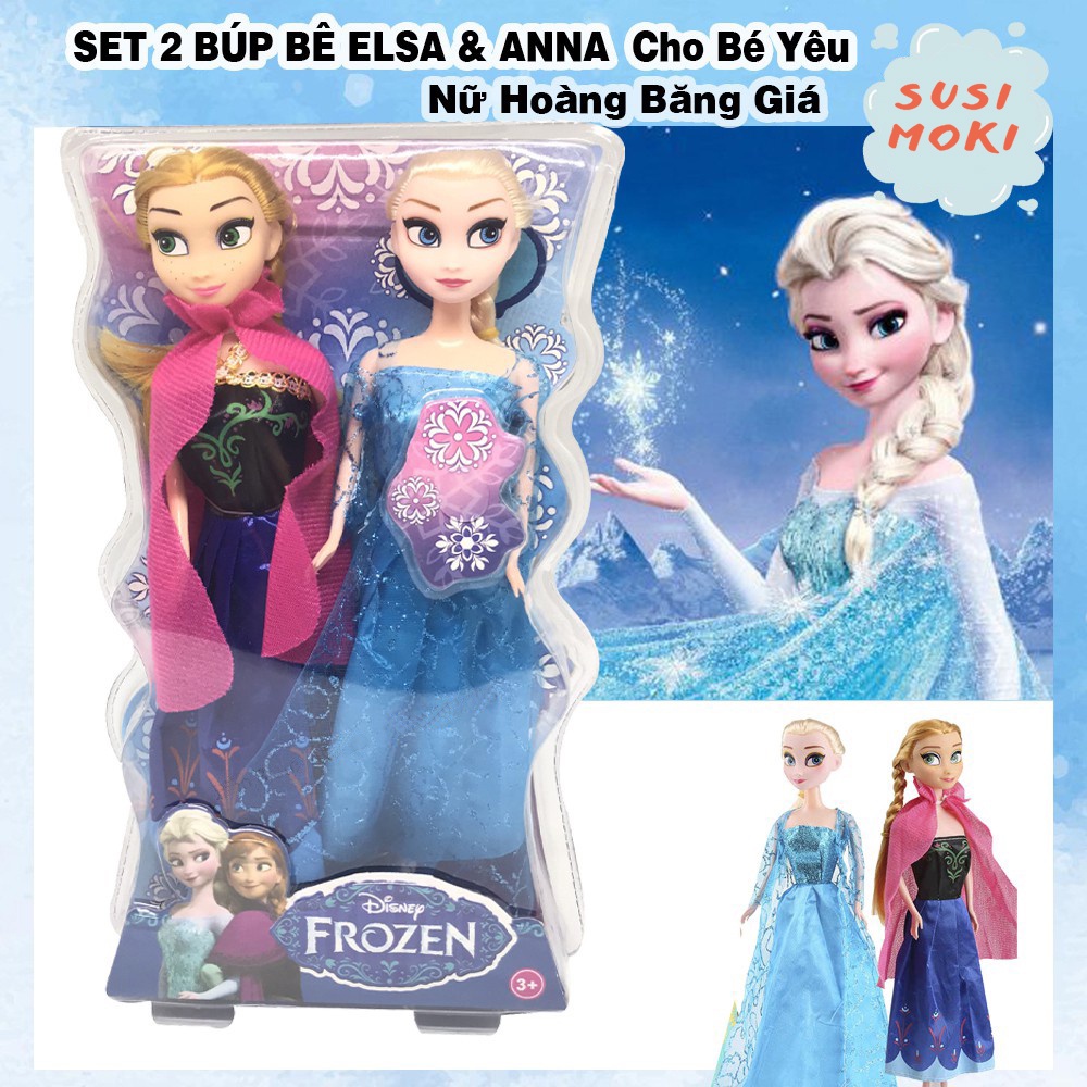 Búp Bê Elsa & Anna Nữ Hoàng Băng Giá Siêu Hot Cho Bé Yêu 30cmx20cm