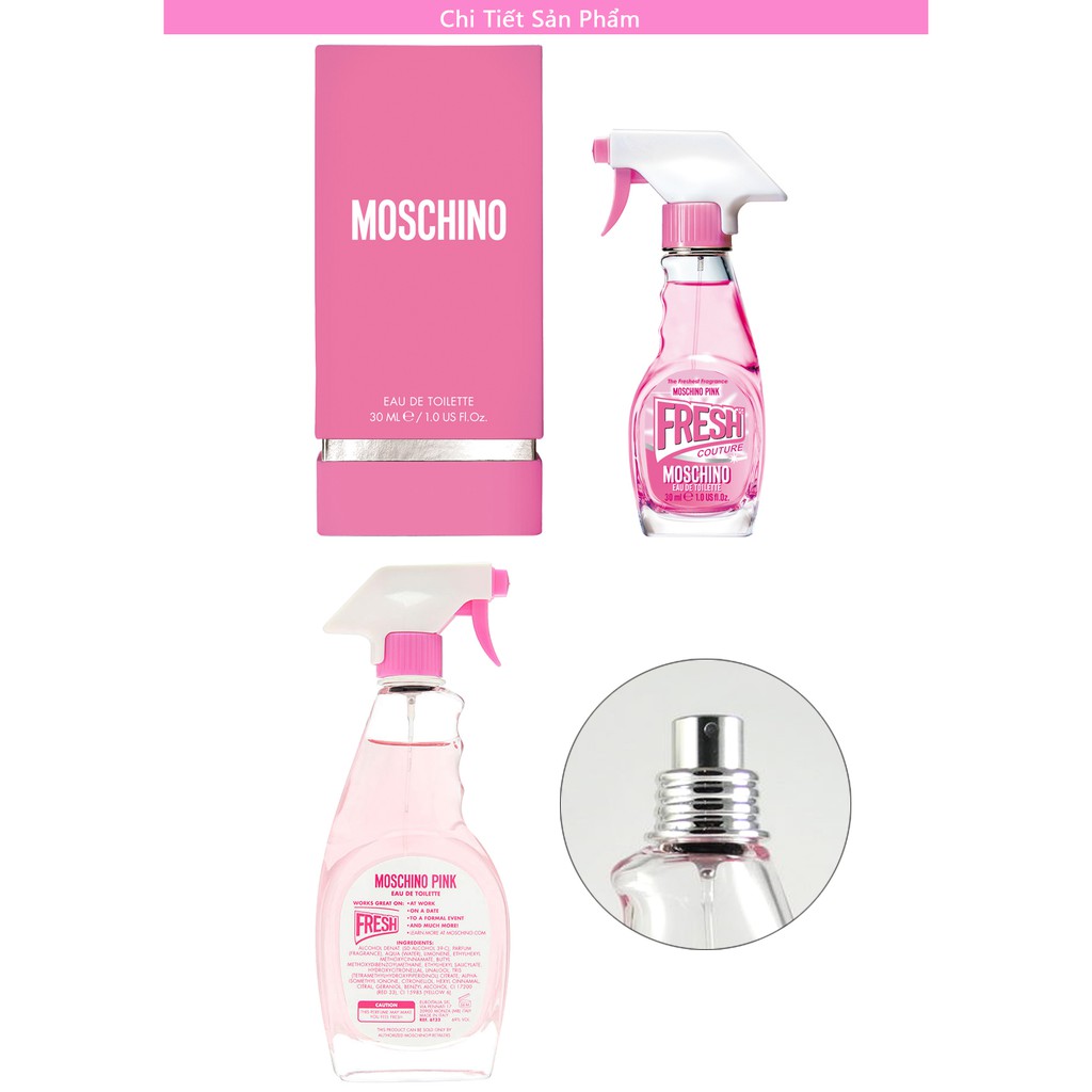 Pink Fresh Eau De Toilette Nước Hoa Nữ Moschino Fresh Pink