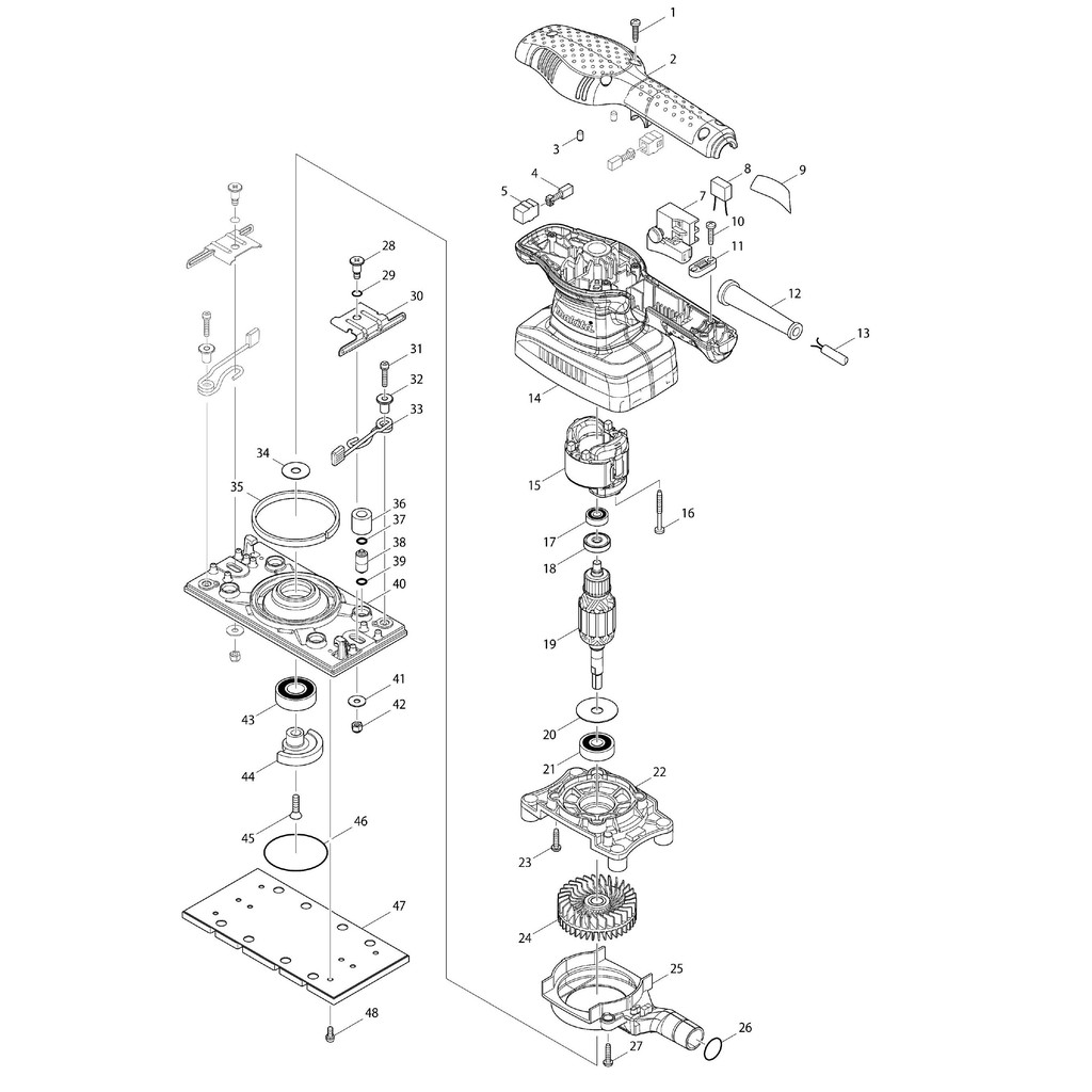 Phụ tùng sửa chữa/ thay thế máy BO3710 - Phần 1