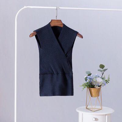 Áo body kiểu cổ đáp chéo đẹp quyến rũ (KHÔNG TAY)