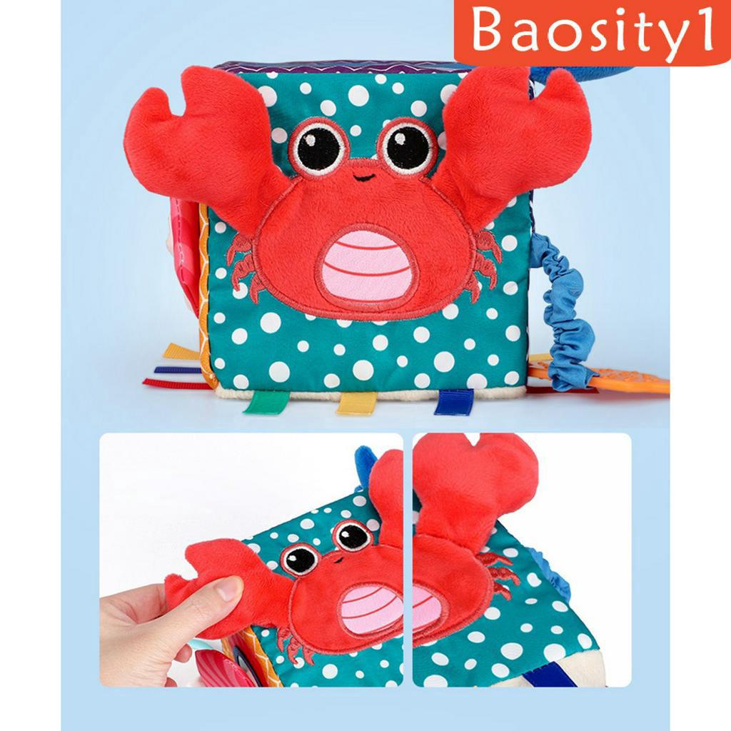 ✨Hàng sẵn sàng✨Đồ chơi khối lập phương bằng vải lông dễ thương có chuông cho bé