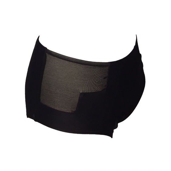 Quần bơi tự phối đắp voan lưng cao Colorful Sexy