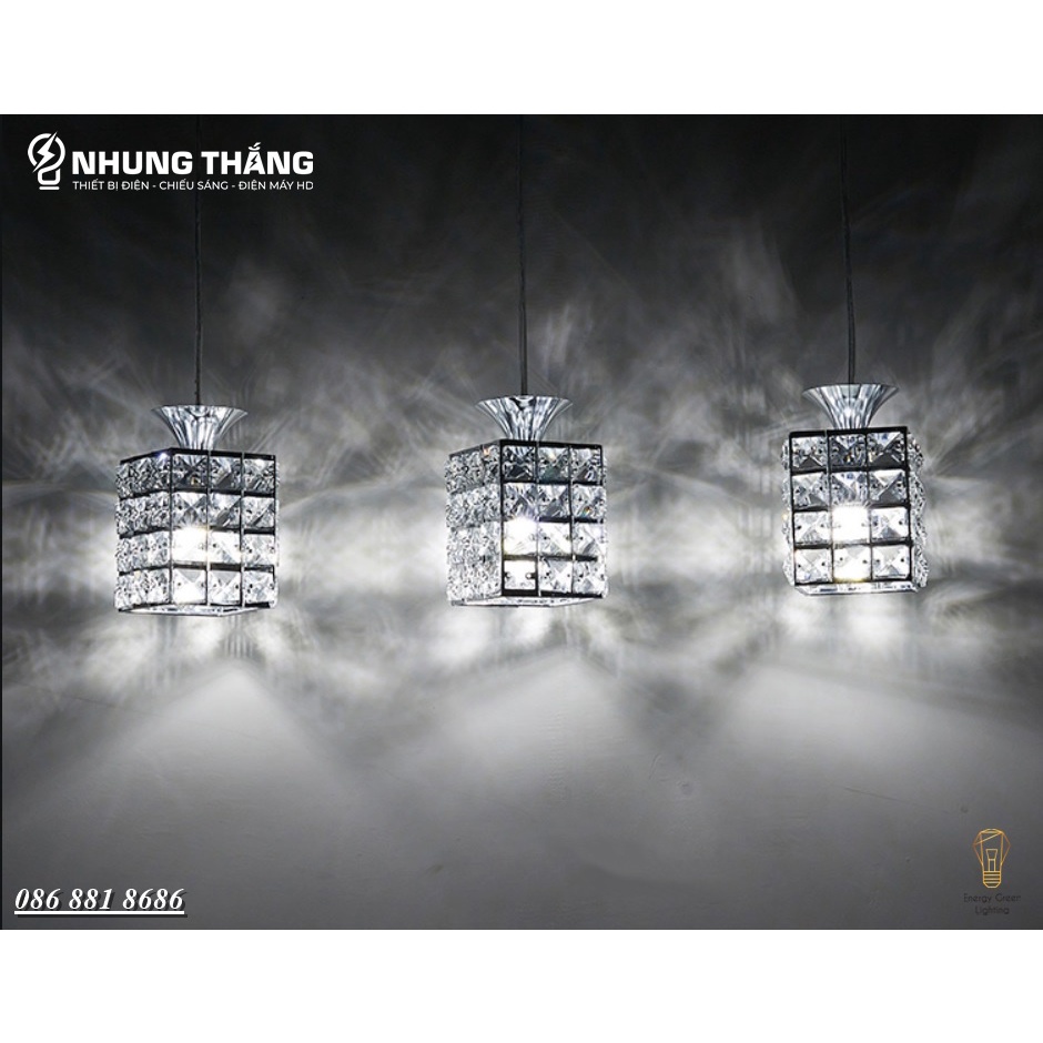 Đèn Thả Trang Trí Pha Lê Cao Cấp SJ-049 Decor Vintage - Phong Cách Bắc Âu - Bảo Hành 12 Tháng - Tặng Kèm 3 Bóng Led