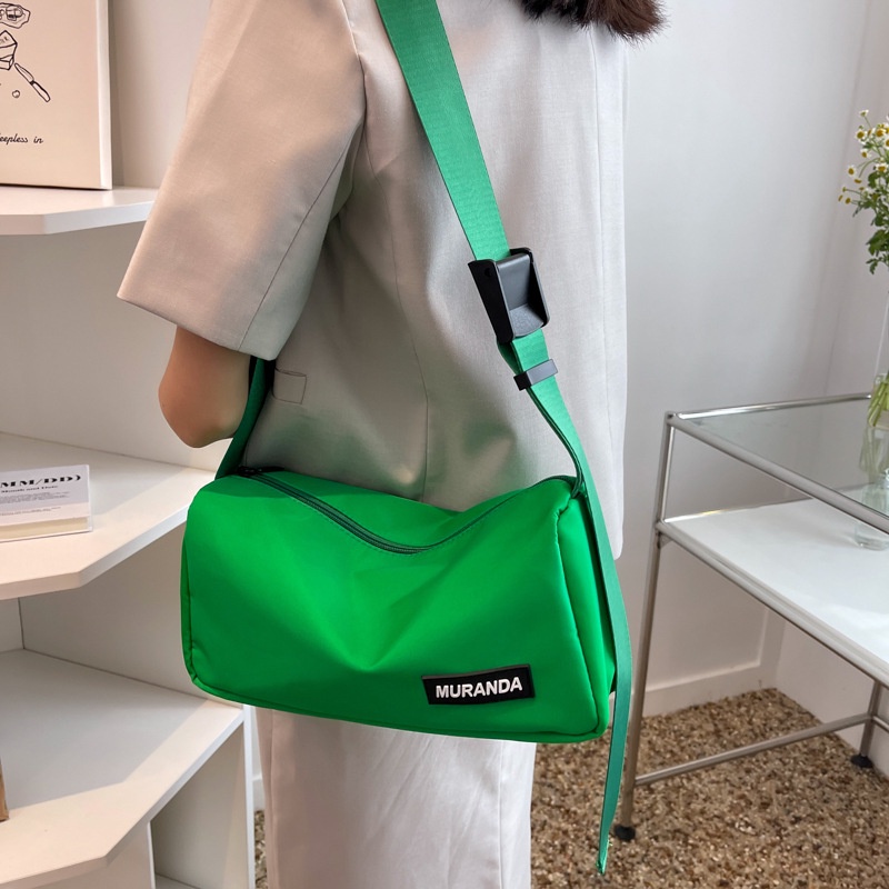 Túi Đeo Chéo Nylon Chống Nước Sức Chứa Lớn Thời Trang Hàn Quốc Cho Nữ