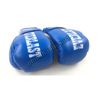 Găng đấm boxing 10oz Everlast (Xanh)