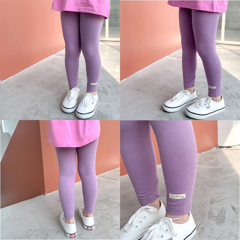 Quần legging bé gái DINOKING Quần dài cho bé thu đông chất thun ôm chân cotton mềm mịn 2-8 tuổi QD09