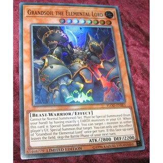 Bài Yugioh - Grandsoil The Elemental Lord (Super Rare)