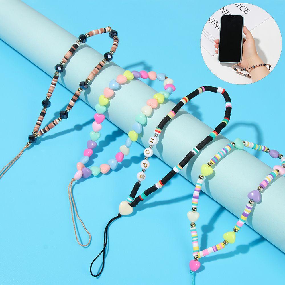 Dây Treo Điện Thoại Dạng Chuỗi Hạt Acrylic Nhiều Màu