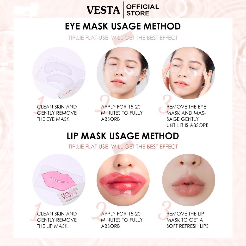 Mặt nạ mắt - mask ngủ dưỡng mắt Focallure giàu vitamin E cải thiện quầng thâm tàn nhang | BigBuy360 - bigbuy360.vn