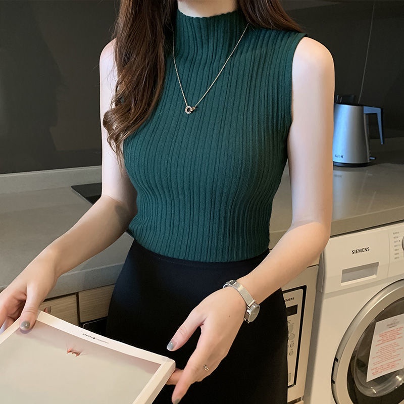 Áo Len Không Tay Cổ Cao Thời Trang Mùa Xuân Cho Nữ 2021 | BigBuy360 - bigbuy360.vn