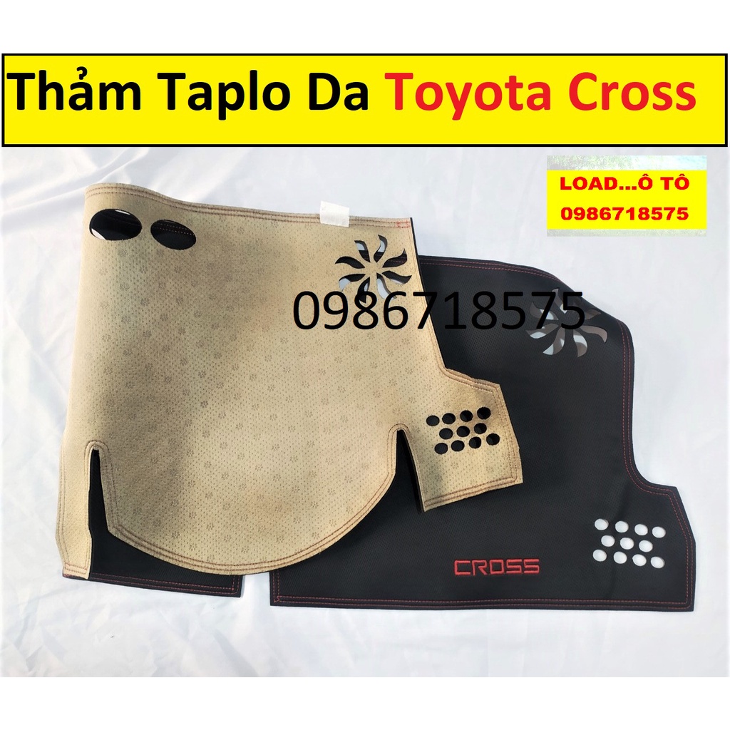 Thảm Che Nắng Taplo Xe Toyota Cross 2022-2020 Mẫu Da Carbon Cao Cấp Nhất Thị Trường