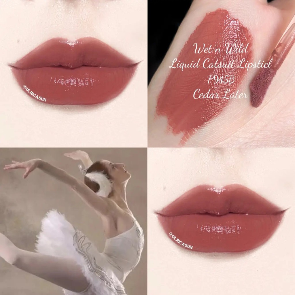 Son bóng Wet n Wild MegaLast Liquid Catsuit High-Shine Lipstick màu Cedar Later