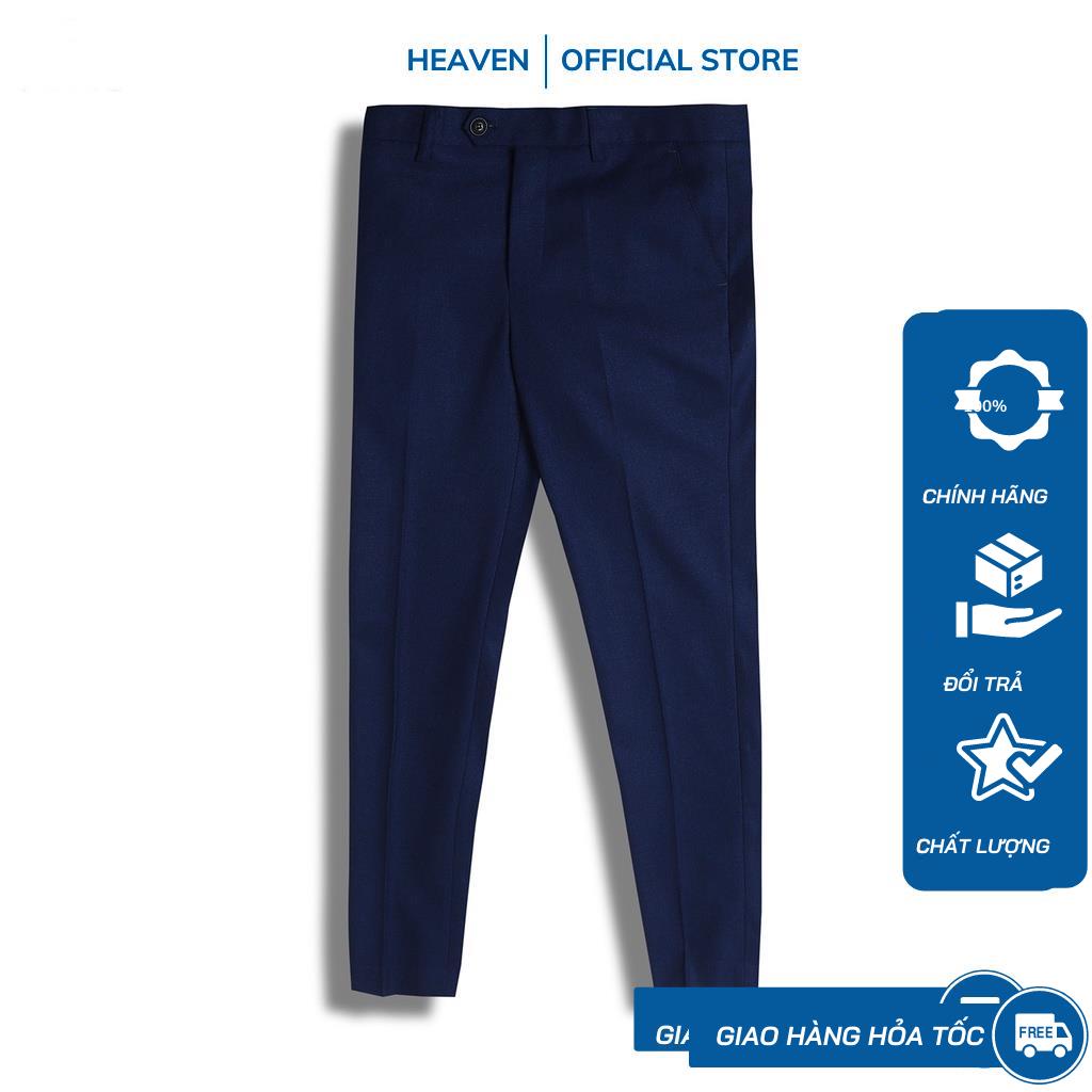 Quần Tây Nam - Quân Âu Nam Heaven Classic  Công Sở màu  Xanh Than  dày , Cá Tính Dáng Ôm Chuẩn Vải Co Giãn MÃ QA56