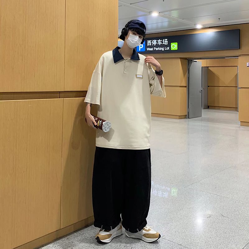 Áo polo Ngắn Tay Thời Trang Mùa Hè Hàn Quốc Dành Cho Nam
