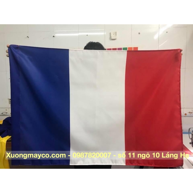 Cờ quốc kỳ Pháp 70x105cm