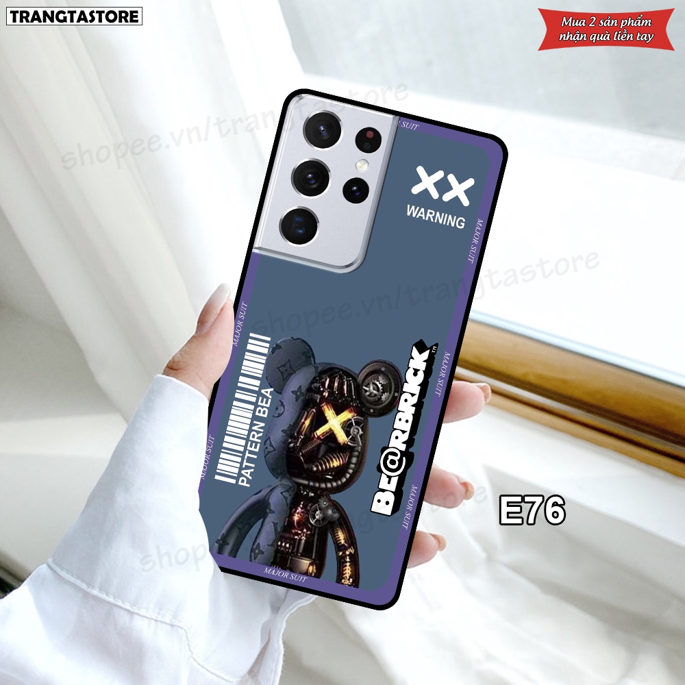 Ốp lưng Samsung S21 5G / S21 Plus 5G / S21+ 5G / S21 Ultra 5G / S21 FE 5G in hình gấu Bearbrick,Metal Style,Doremon siêu
