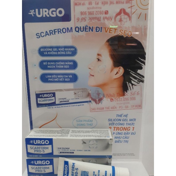 Gel mờ sẹo Urgo Scarfrom: ngừa sẹo nhập khẩu  Pháp
