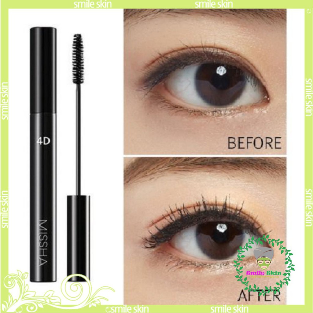 (chính hãng) Mascara Làm Dày Mi Không Lem Missha 4D Hàn quốc | BigBuy360 - bigbuy360.vn