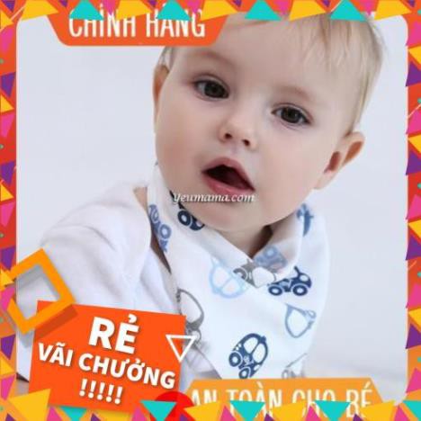 set 3 yếm xô tam giác có khuy bấm hàng Carter Việt Nam (giao mẫu ngẫu nhiên)