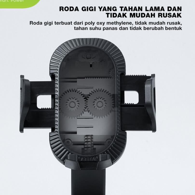 Bán sỉ ROBOT RT-CH12 Ống hút khóa xoay 360 độ° Giá đỡ điện thoại chuyên dụng dành cho xe hơi 1