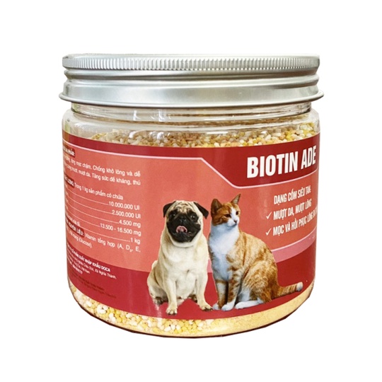 Cốm Dinh Dưỡng Chó Mèo Kích Lông Mọc Nhanh | BIOTIN ADE 200GRAM