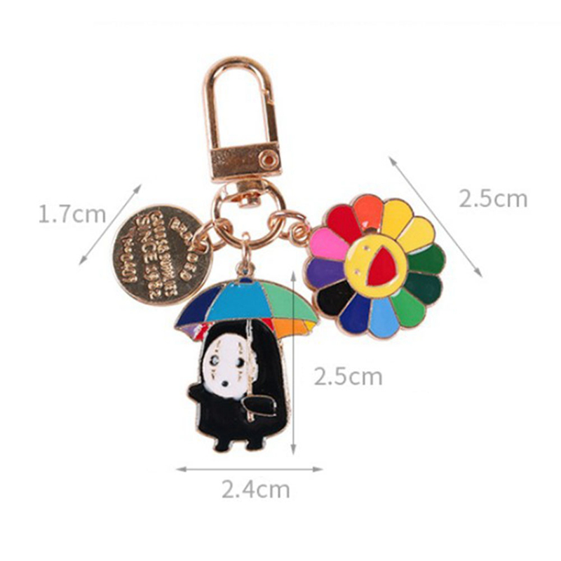 flowersqueen Móc Khóa Hoạt Hình Nhiều Màu Đáng Yêu