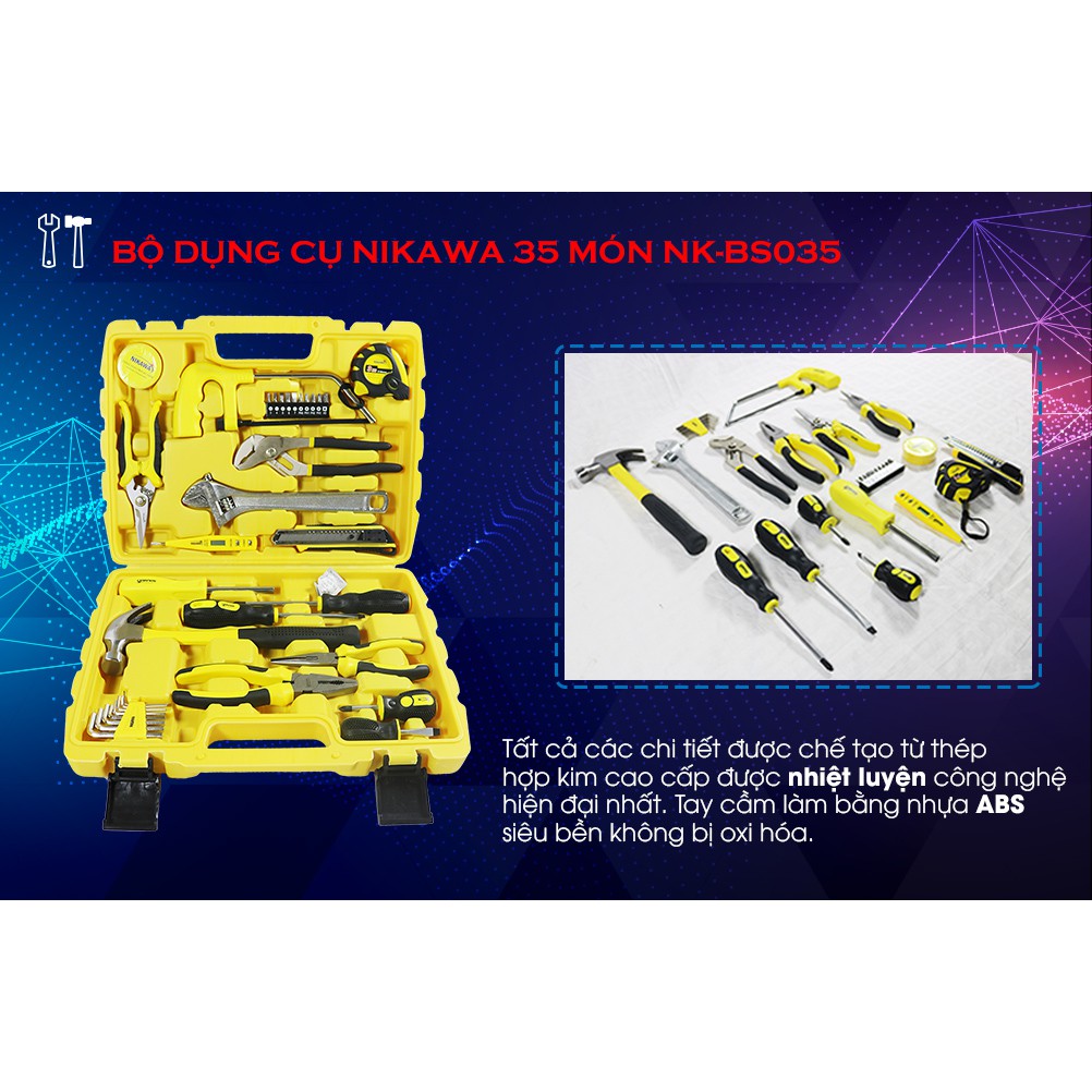 Bộ dụng cụ đa năng Nikawa 35 món NK-BS035