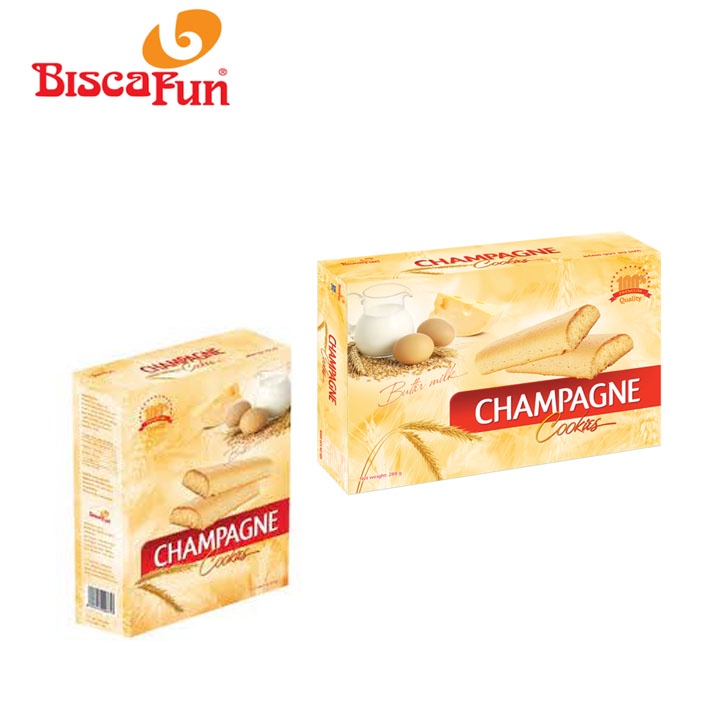 Bánh Quy Bơ Sữa Champagne Biscafun Hộp 288gr