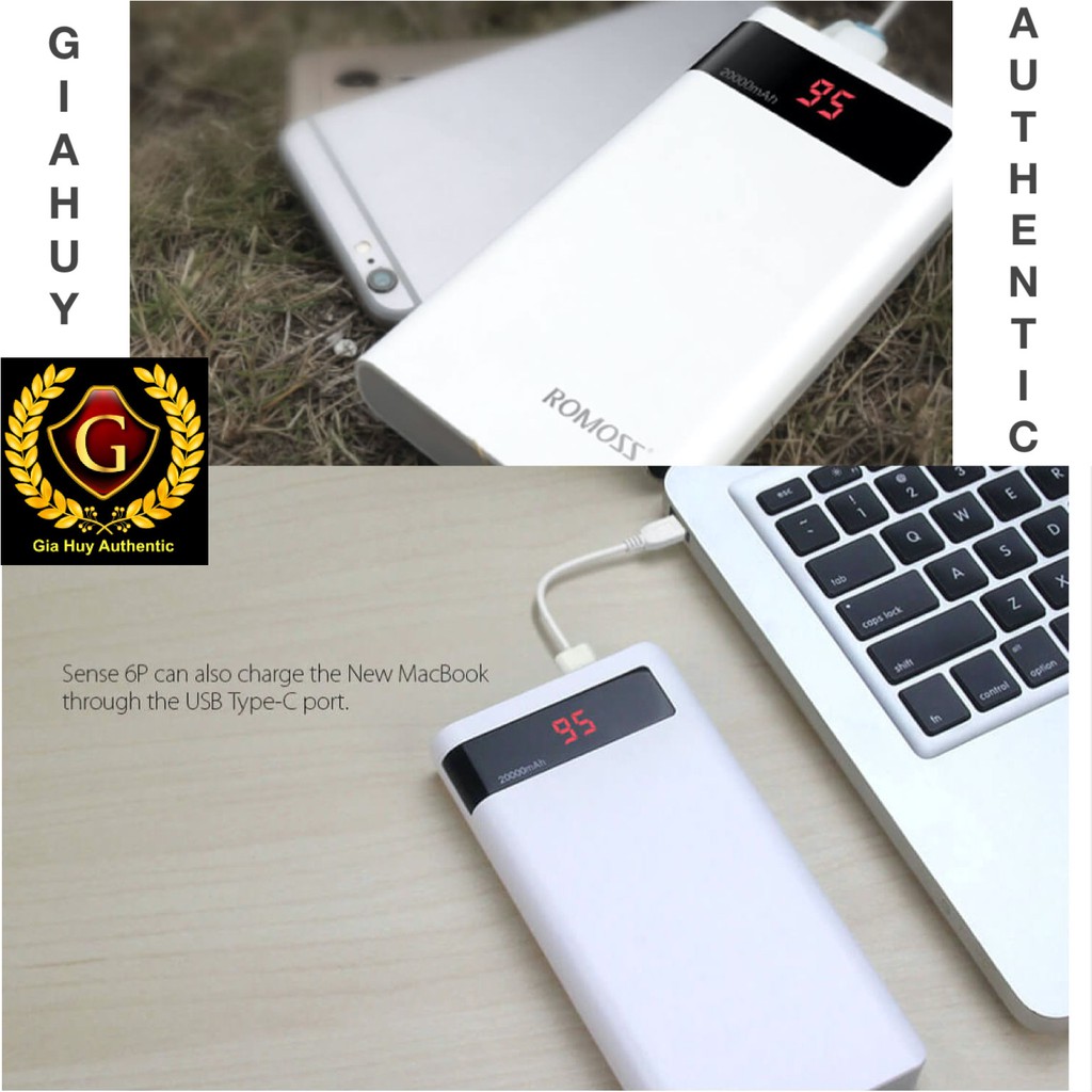 Pin sạc dự phòng ROMOSS SENSE 6P 20000mAh