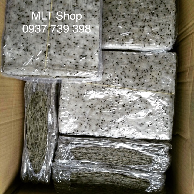 [Mã GROSALE55 giảm 8% đơn 500K] 1 Xấp (2kg) Bánh Tráng Mè Đen Loại 1 Đặc Sản Phan Rang Tháp Chàm