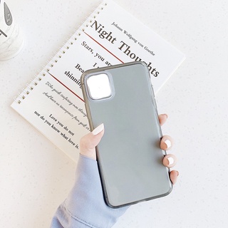 Ốp Lưng Màu Pastel Trong Suốt Cao Cấp ( 3 màu pha - ĐEN TRONG HỒNG ) - ỐP IPHONE