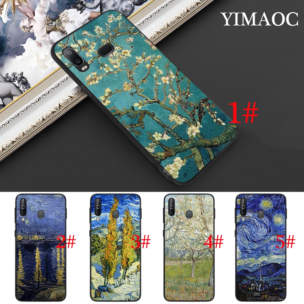 Ốp điện thoại mềm hình tranh sơn dầu Van Gogh cho Samsung Note 8 9 10 Plus A10S A20S A30S A40S A50S A70S