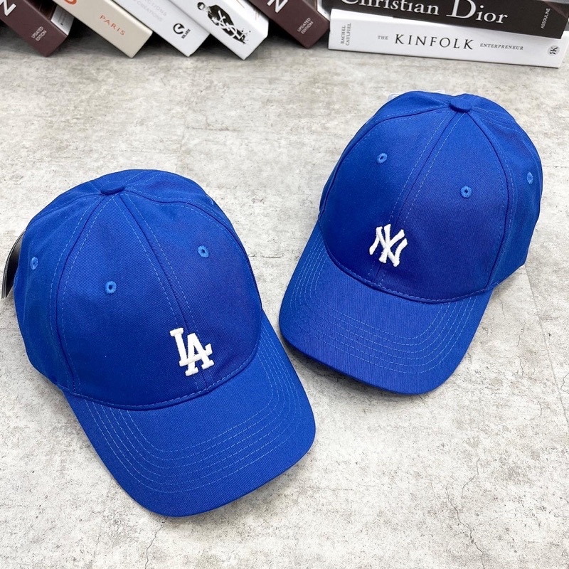 Mũ lưỡi trai MLB basic xanh coban thời trang