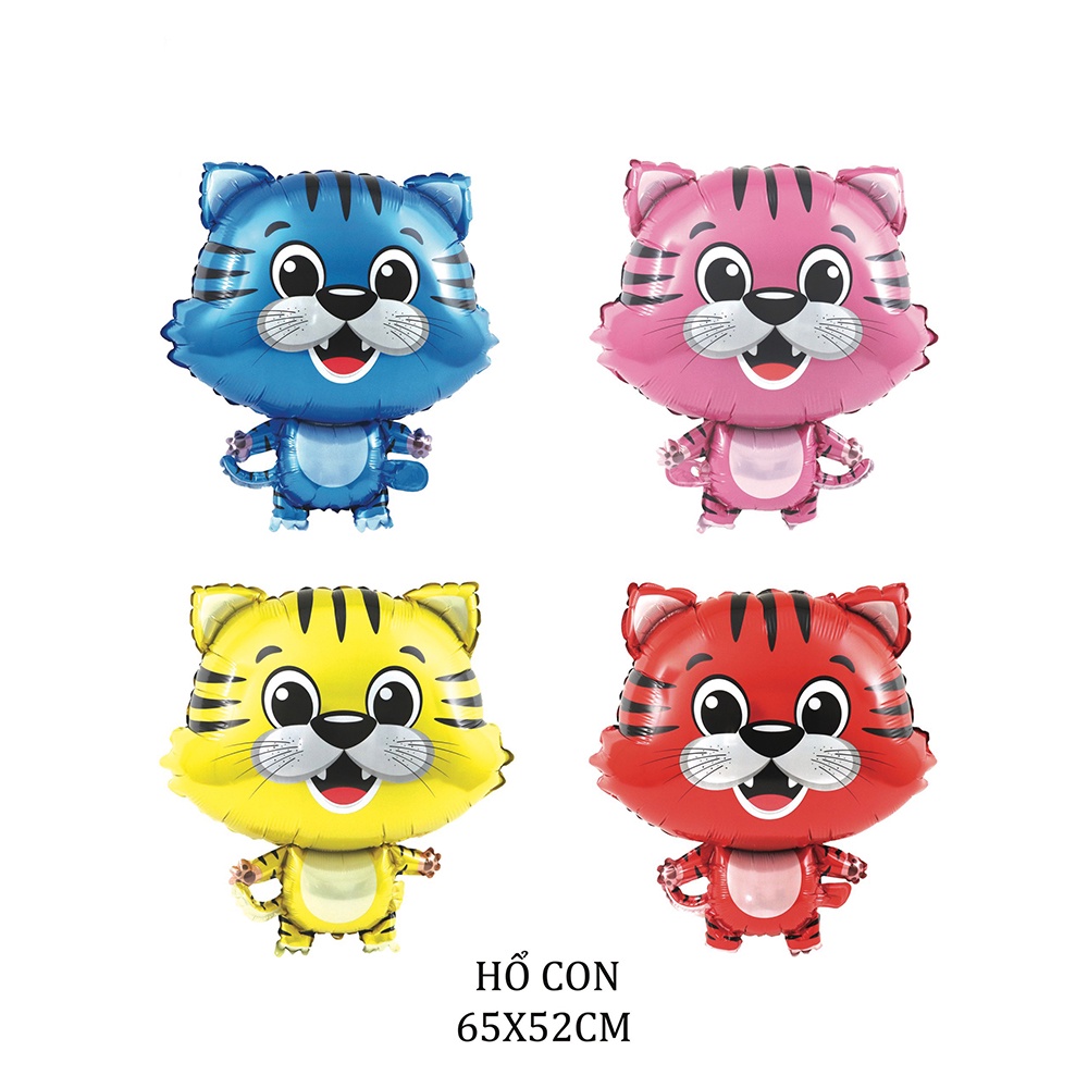 Bong bóng kiếng tráng nhôm hình Cọp Cute- Tết Nhâm Dần 2022