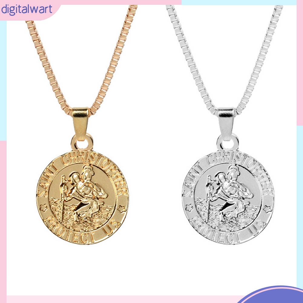 Dây Chuyền Mặt Tròn Khắc Họa Tiết Thời Trang Độc Đáo