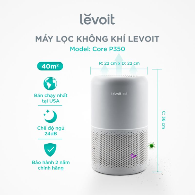 Máy lọc không khí Levoit Core P350