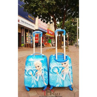 VALI kéo cho bé hình Elsa IN HAI MẶT, lưu ý là in hai mặt nha các bố mẹ