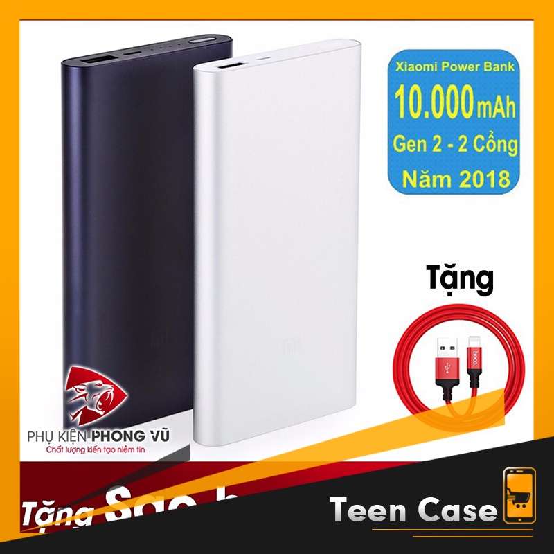 SALE SẬP SÀN - Sạc dự phòng 10000Mah 2 cổng sạc nhanh - Hàng có bảo hành tại cửa hàng