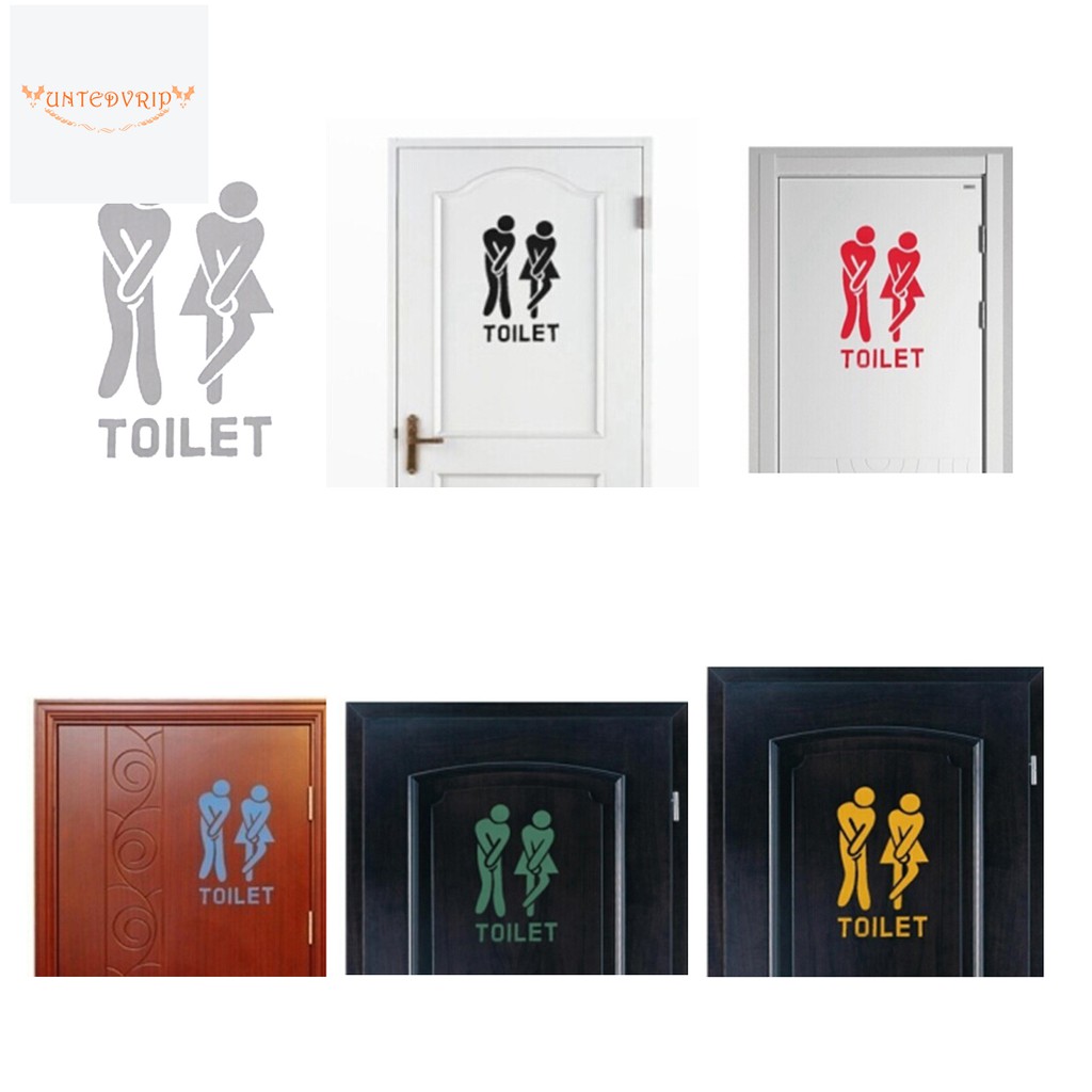 Đề can dán trang trí toilet độc đáo phong cách