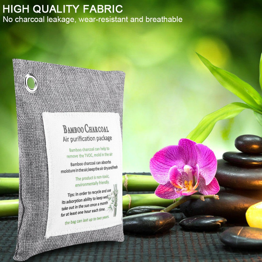 Than Tre Hoạt Tính Khử Mùi, Chống Nấm Mốc, Vi Khuẩn BAMBOO CHARCOAL - Hấp thụ mùi hôi, dùng đến 2 năm