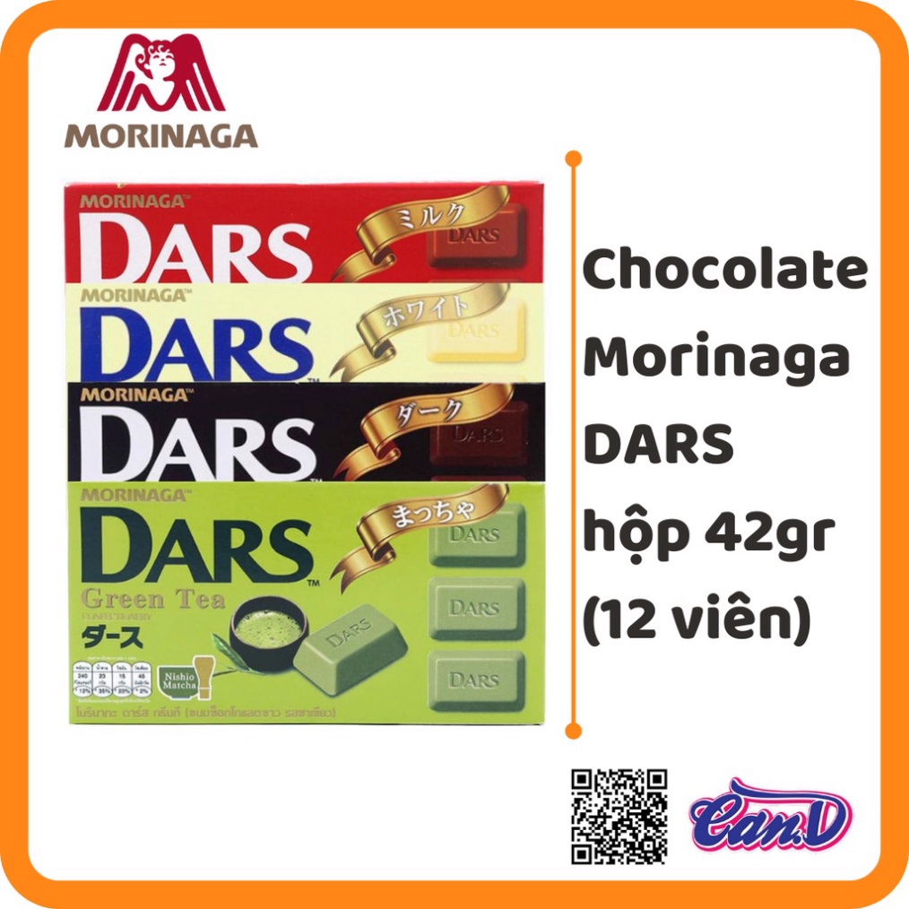 (5 vị) Chocolate Morinaga DARS hộp 42gr (12 viên) [Sale Toàn Shop]