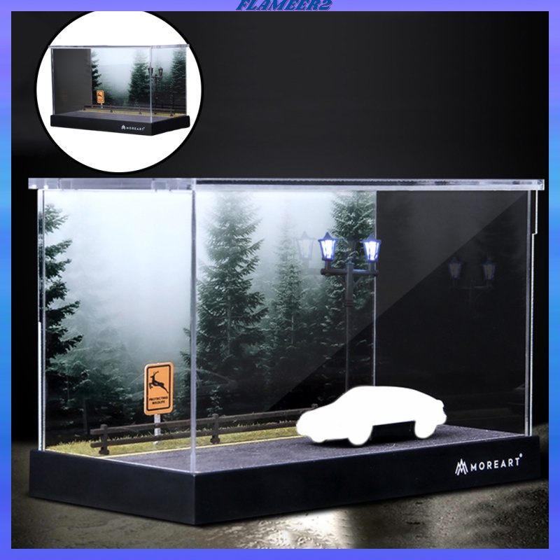 Mô hình bãi đậu xe mô phỏng tỉ lệ 1:64 mini dùng trưng bày trang trí/ làm quà tặng