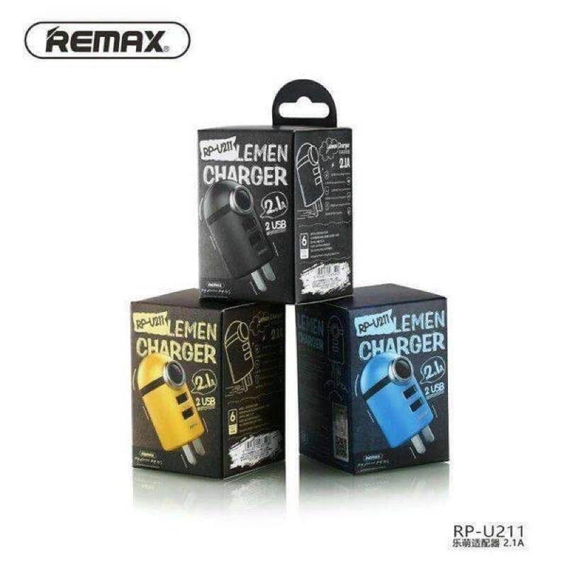 Củ sạc Remax RP-U211 2 USB hình Minion siêu ngộ nghĩnh