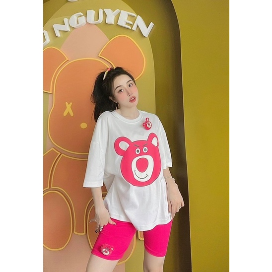 [ XÃ KHO SALE LỖ] Set quần ngố đính gấu ghim riêng cotton cao cấp B1