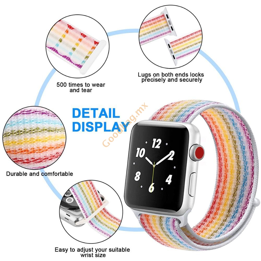 Dây Nylon Đeo Đồng Hồ Apple 44mm 40mm 41mm 45mm 38mm 42mm Series 7 5 4 3 SE 6